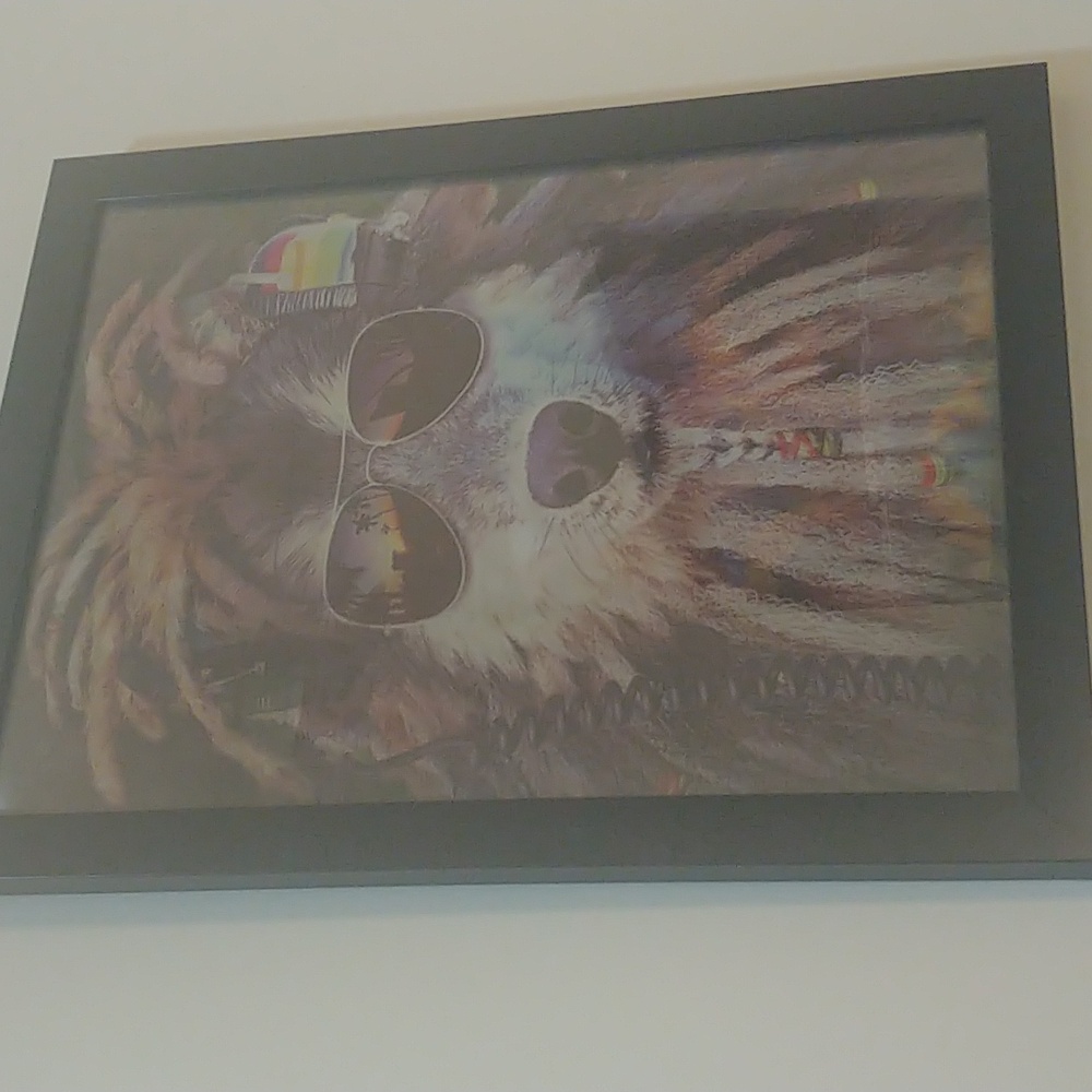 Framed 3D picture - Lion - Picture 4 of 5